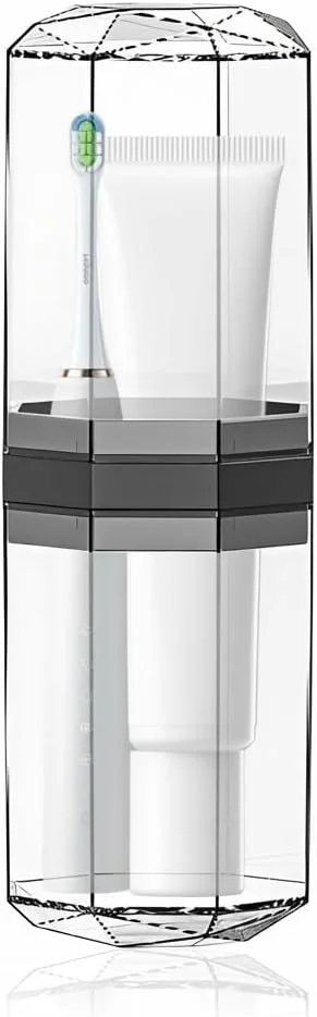 جا مسواکی سفری با لیوان، نگهدارنده مسواک قابل حمل و محفظه خمیر دندان، جعبه مسواک مسافرتی بزرگ و شفاف برای کمپینگ، سفر کاری، نگهداری در حمام، لوازم جانبی مسافرتی بهداشتی جا مسواکی سفری با لیوان، نگهدارنده مسواک قابل حمل و محفظه خمیر دندان، جعبه مسواک مسافرتی بزرگ و شفاف برای کمپینگ، سفر کاری، نگهداری در حمام، لوازم جانبی مسافرتی بهداشتی