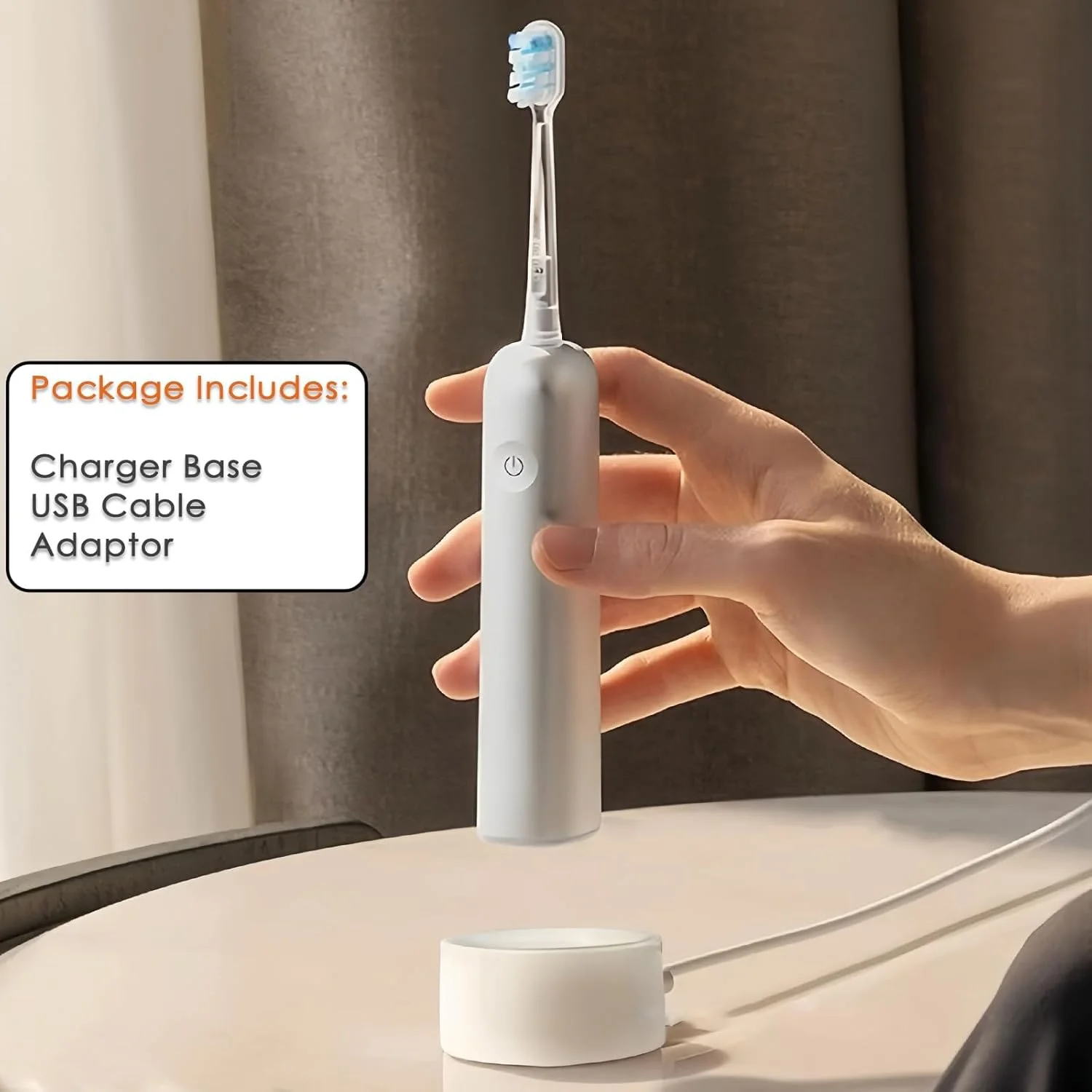 پایه شارژر KASTWAVE برای مسواک برقی لایفن مدل LFTB01-P/ LFTB01-A/ LFTB01-S، استند شارژر سازگار فقط با مسواک های لایفن، سفید