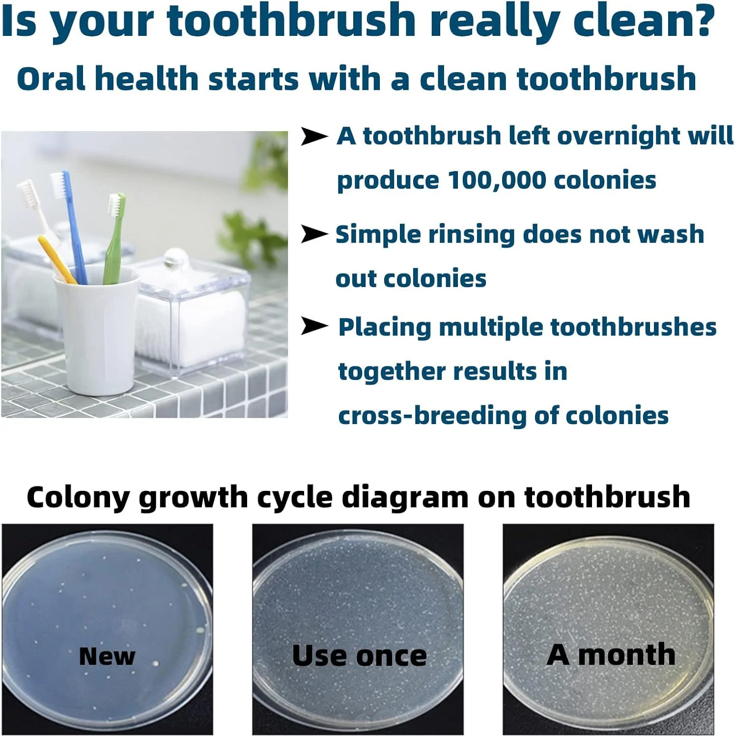 دستگاه ضدعفونی کننده مسواک KASTWAVE، ضد باکتری موثر، حل مشکلات دهان و دندان، جعبه ضدعفونی کننده مسواک هوشمند قابل حمل، مناسب برای حمام و مسافرت (سفید) دستگاه ضدعفونی کننده مسواک KASTWAVE، ضد باکتری موثر، حل مشکلات دهان و دندان، جعبه ضدعفونی کننده مسواک هوشمند قابل حمل، مناسب برای حمام و مسافرت (سفید)