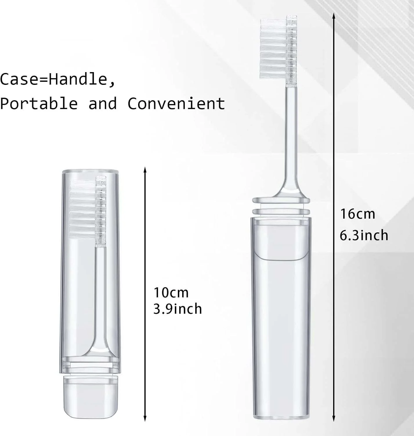 ست مسافرتی 20 عددی مسواک KASTWAVE، مسواک تاشو عمده مسافرتی با جعبه مسواک، مسواک های دستی تاشو قابل حمل برای بزرگسالان و کودکان برای کمپینگ، سفر کاری و خانه
