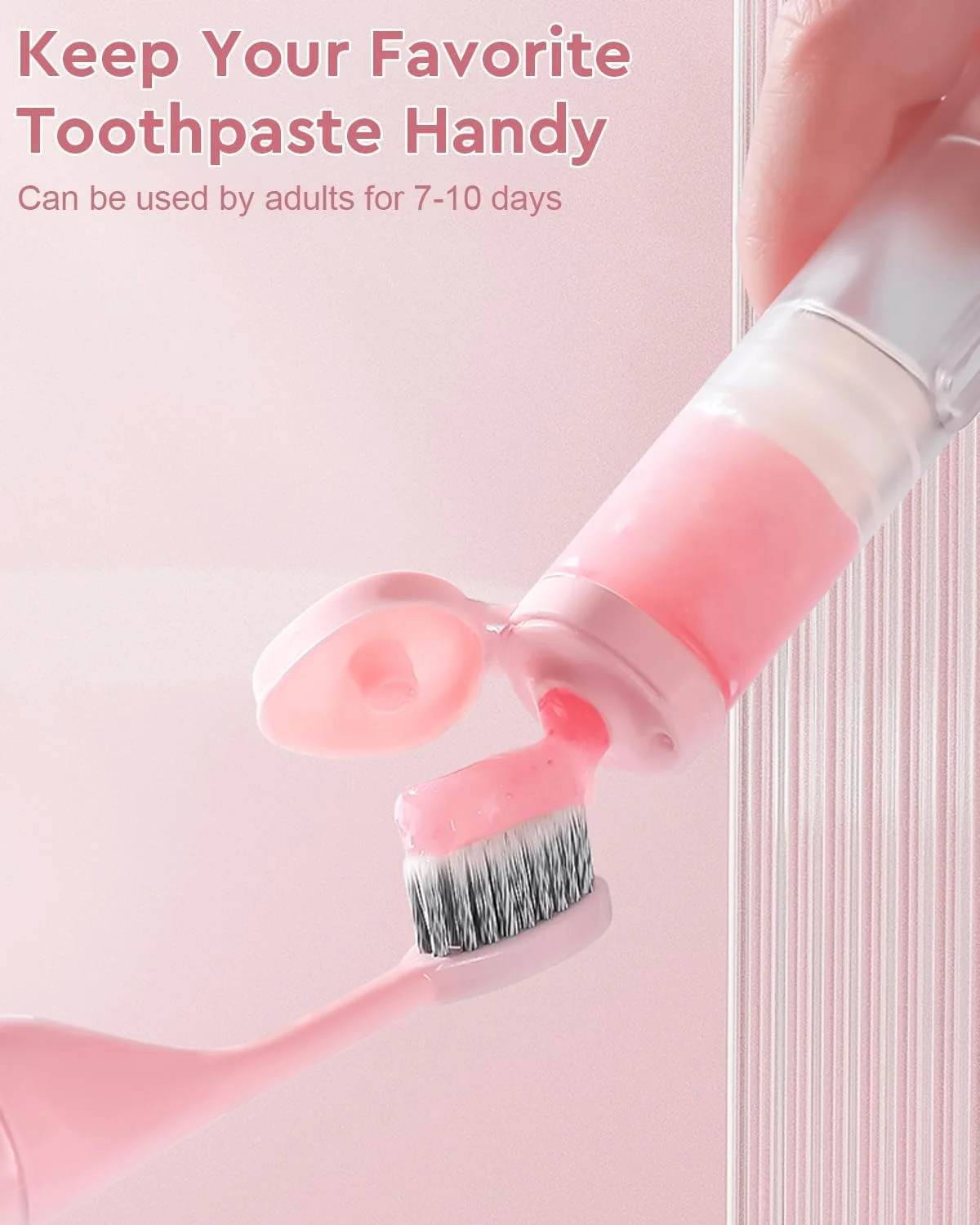 مسواک مسافرتی، 2 عدد قابل نگهداری در محفظه، جمع و جور و راحت، حمل آسان، برس های نرم مینی و دسته ارگونومیک، برای بزرگسالان و کودکان، برای مسافرت، کمپینگ، مدرسه، خانه، سفرهای کاری