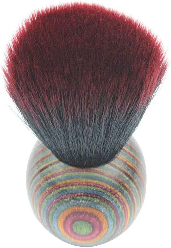 Qshnfgkmhgk برس رژگونه آرایشی پودر صورت چوبی رنگی به سبک قومی