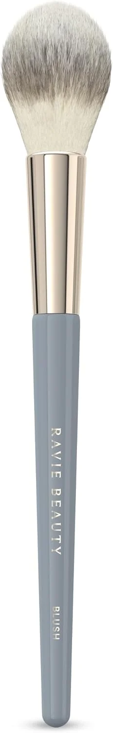 براش رژگونه راوی بیوتی - بهترین براش آرایشی نرم و کرکی برای گونه، براش پودر برنزر فوق العاده نرم، براش های رژگونه حرفه ای برای خانم ها، موهای مصنوعی