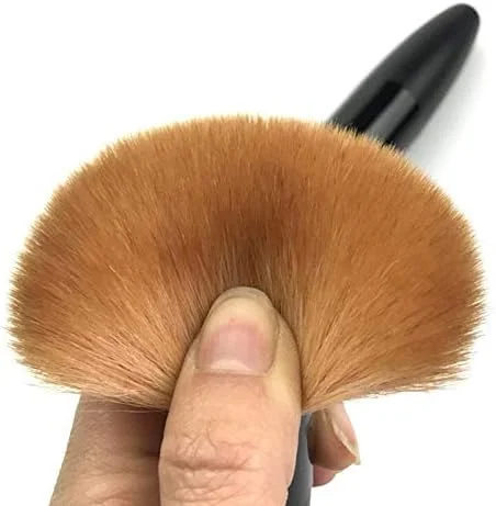 برس رژگونه، برس بزرگ پودر فیکس، برس آرایشی، برس نرم و حرفه ای، ابزار آرایشی صورت زنانه با زیبایی فوق العاده و مواد اولیه قابل اعتماد (سایز: 1 عدد)