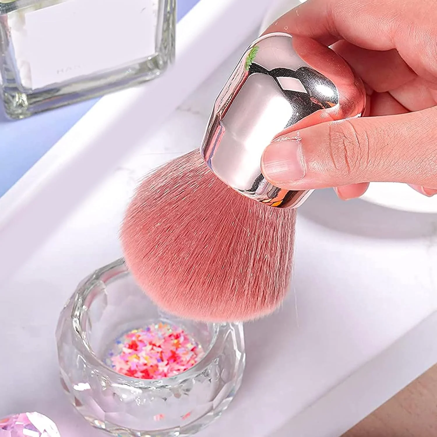 برس رژگونه، برس گردگیری ناخن چند منظوره حرفه ای با موهای نرم و سازگار با پوست مناسب برای آرایشگران خانگی Wzsydn برس رژگونه، برس گردگیری ناخن چند منظوره حرفه ای با موهای نرم و سازگار با پوست مناسب برای آرایشگران خانگی Wzsydn