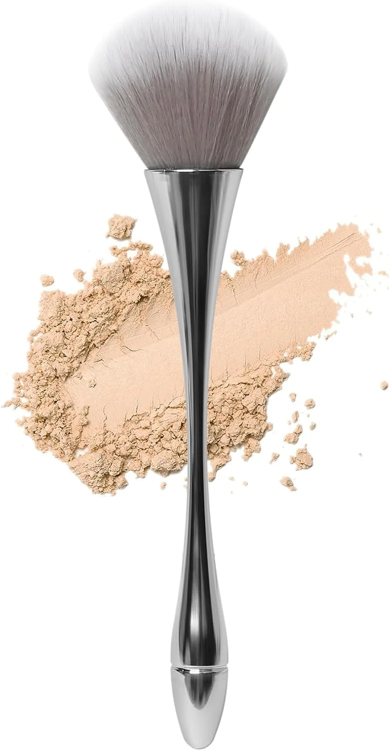 براش آرایشی پودر بزرگ با الیاف نرم برای پودر تثبیت کننده فشرده یا شل، رژگونه، برنزر آبی با جعبه پاپیونی PVC براش آرایشی پودر بزرگ با الیاف نرم برای پودر تثبیت کننده فشرده یا شل، رژگونه، برنزر آبی با جعبه پاپیونی PVC