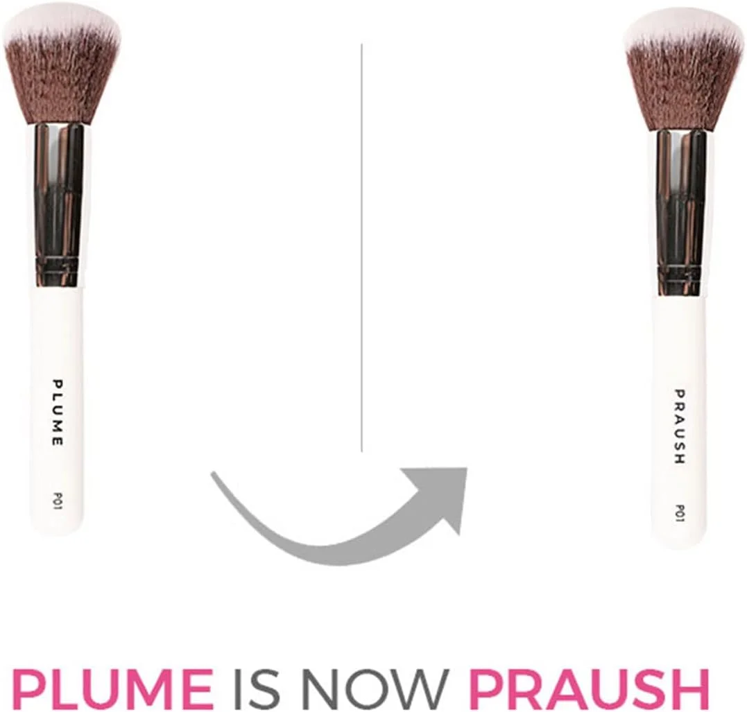 براش بزرگ پودر حرفه ای پراوش بیوتی (نام سابق: Plume) مدل P01