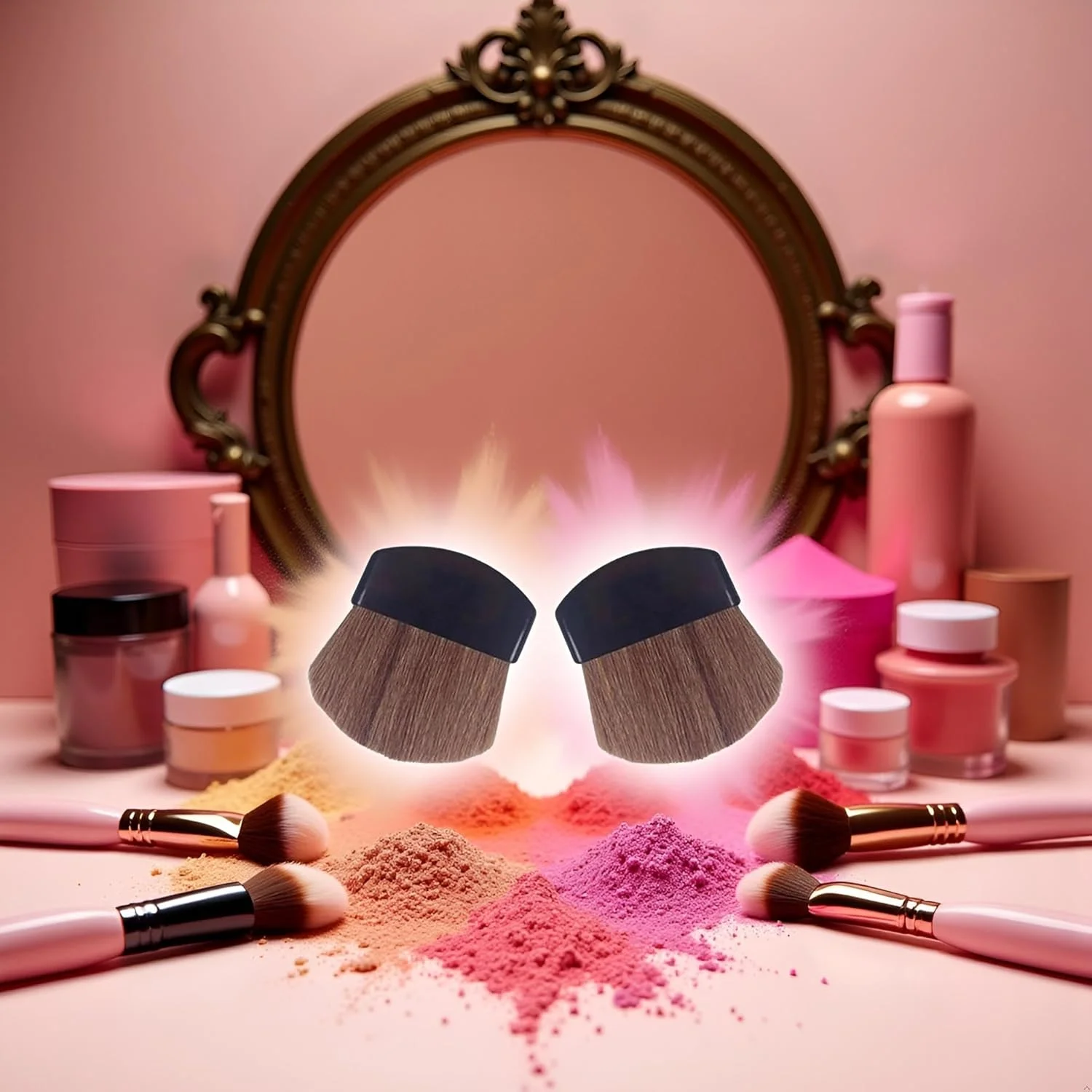 ست برس رژگونه پودری مینی 2 عددی، برس آرایشی کوچک، برس رژگونه، برس پودر و رژگونه مو نرم قابل حمل، برس ها و ابزارهای آرایشی ست برس رژگونه پودری مینی 2 عددی، برس آرایشی کوچک، برس رژگونه، برس پودر و رژگونه مو نرم قابل حمل، برس ها و ابزارهای آرایشی