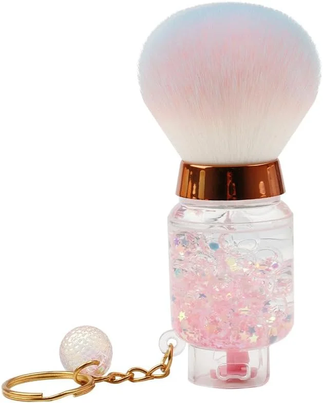 براش آرایشی کریستالی قابل حمل - موهای نرم و مصنوعی برای رژگونه، پودر و طراحی ناخن، طراحی مناسب برای مسافرت (صورتی) براش آرایشی کریستالی قابل حمل - موهای نرم و مصنوعی برای رژگونه، پودر و طراحی ناخن، طراحی مناسب برای مسافرت (صورتی)