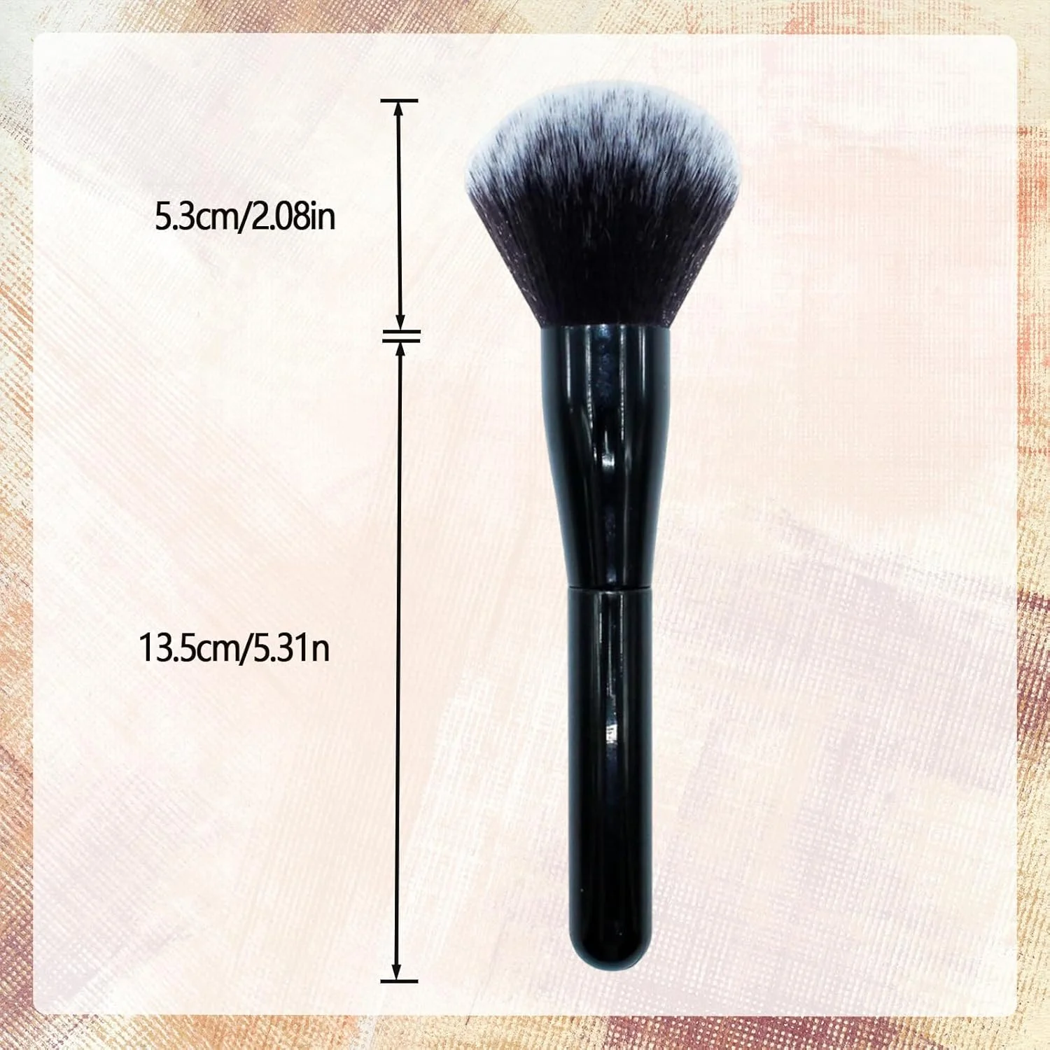 براش پودر، براش پودر، براش برنزر، سر براش 5.3 سانتی متر، طول کلی 13.5 سانتی متر، ایده آل برای آرایش روزانه و مناسبت های خاص براش پودر، براش پودر، براش برنزر، سر براش 5.3 سانتی متر، طول کلی 13.5 سانتی متر، ایده آل برای آرایش روزانه و مناسبت های خاص