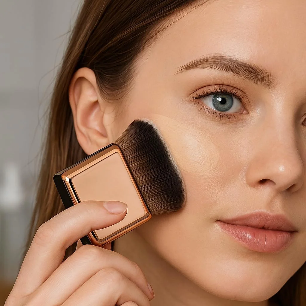 براش آرایشی چند منظوره قابل حمل - موهای نرم و مصنوعی برای پودر، رژگونه و بدن - ابزار زیبایی مناسب سفر برای خانه و بیرون از خانه، 9x7x4 سانتی متر (رزگلد) براش آرایشی چند منظوره قابل حمل - موهای نرم و مصنوعی برای پودر، رژگونه و بدن - ابزار زیبایی مناسب سفر برای خانه و بیرون از خانه، 9x7x4 سانتی متر (رزگلد)