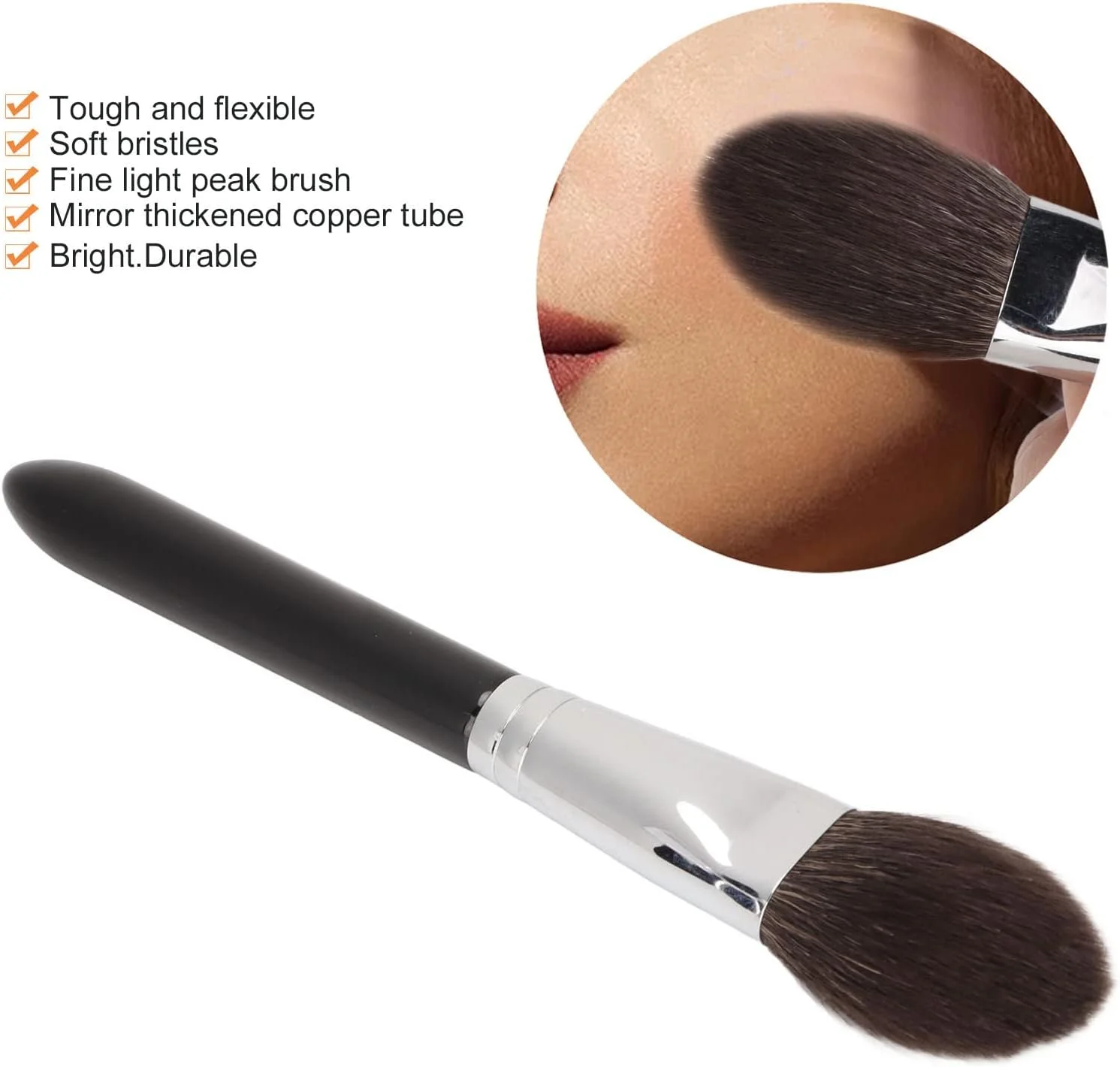 براش رژگونه، ابزار براش آرایشی چند منظوره قابل حمل برای پودر و رژگونه، ابزار آرایشی حرفه ای برای آرایش روزانه، موهای ظریف فیبر براش رژگونه، ابزار براش آرایشی چند منظوره قابل حمل برای پودر و رژگونه، ابزار آرایشی حرفه ای برای آرایش روزانه، موهای ظریف فیبر