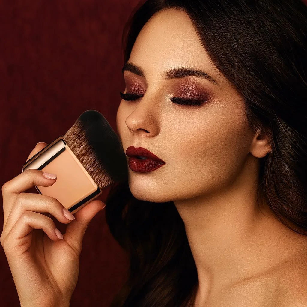 براش آرایشی چند منظوره قابل حمل - موهای نرم و مصنوعی برای پودر، رژگونه و بدن - ابزار زیبایی مناسب سفر برای خانه و بیرون از خانه، 9x7x4 سانتی متر (رزگلد) براش آرایشی چند منظوره قابل حمل - موهای نرم و مصنوعی برای پودر، رژگونه و بدن - ابزار زیبایی مناسب سفر برای خانه و بیرون از خانه، 9x7x4 سانتی متر (رزگلد)