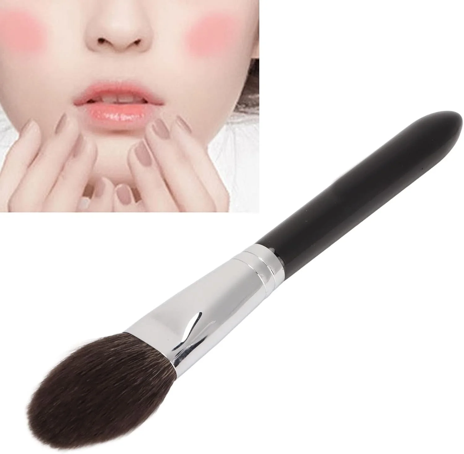 براش رژگونه، ابزار براش آرایشی چند منظوره قابل حمل برای پودر و رژگونه، ابزار آرایشی حرفه ای برای آرایش روزانه، موهای ظریف فیبر براش رژگونه، ابزار براش آرایشی چند منظوره قابل حمل برای پودر و رژگونه، ابزار آرایشی حرفه ای برای آرایش روزانه، موهای ظریف فیبر