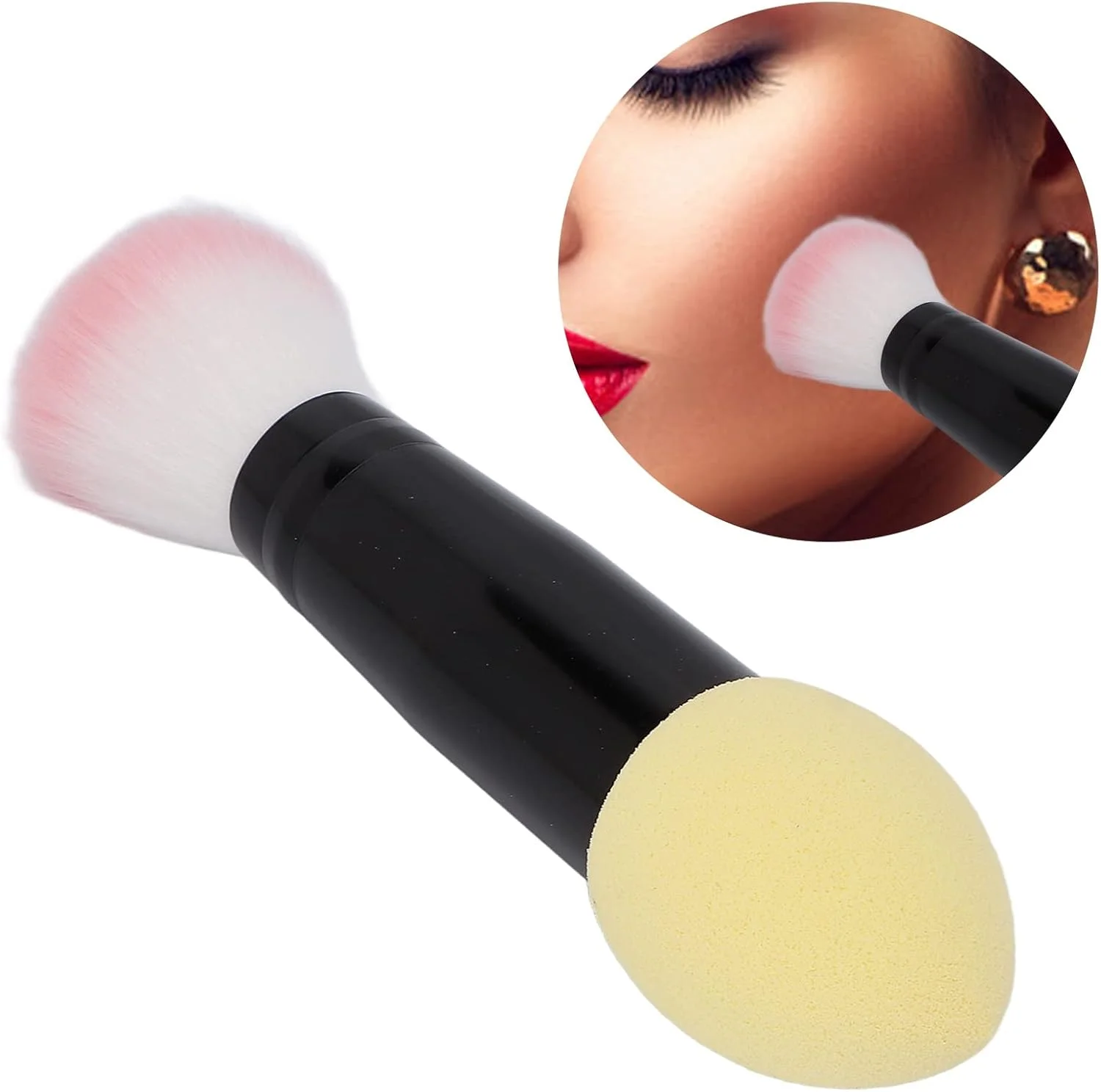 برس رژگونه دو سر Pokerty9، برس رژگونه تک نفره خانگی، زرد