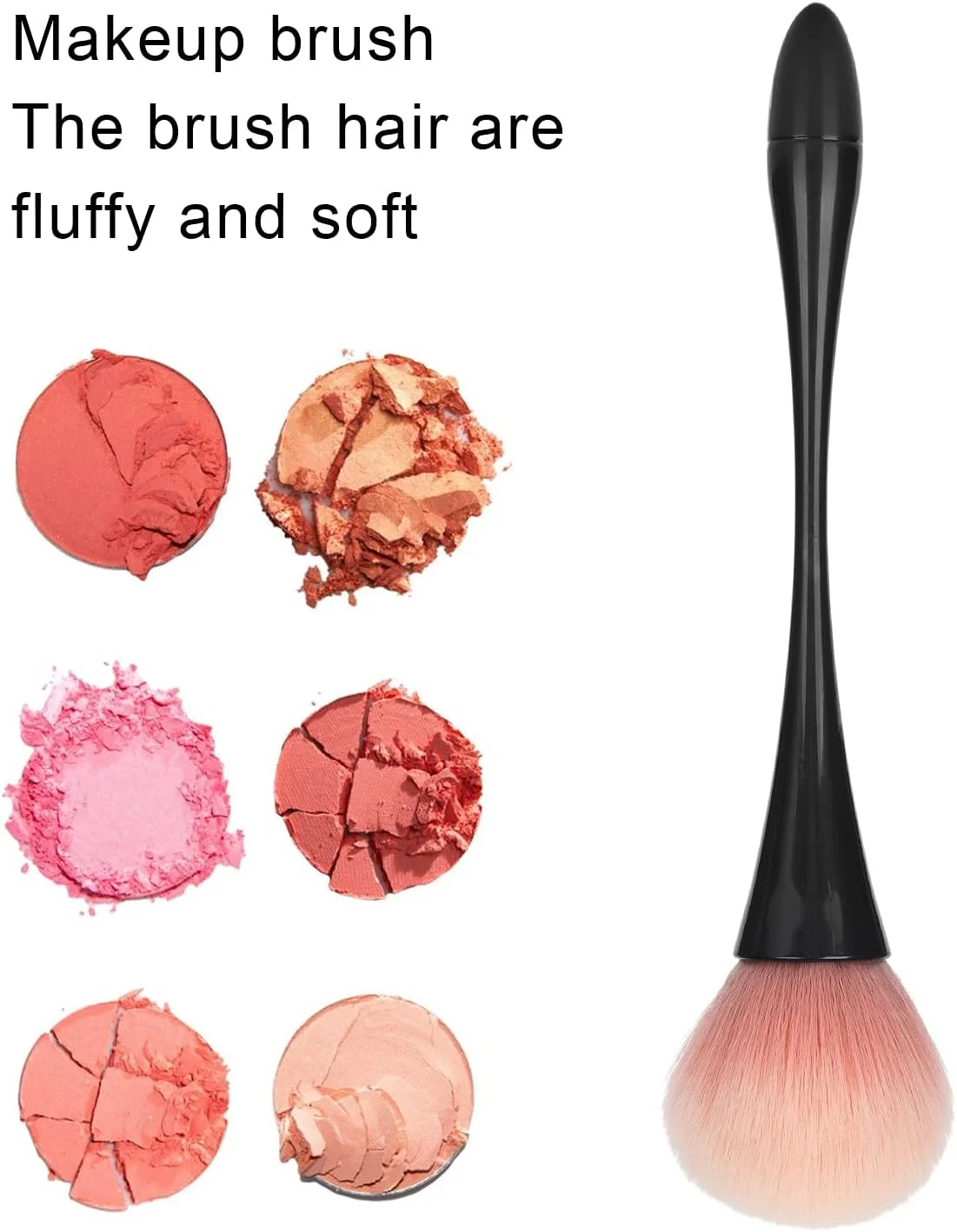 برس آرایشی Pokerty9، برس رژگونه نرم و قابل حمل برای پودر هایلایت و رژگونه برس آرایشی Pokerty9، برس رژگونه نرم و قابل حمل برای پودر هایلایت و رژگونه