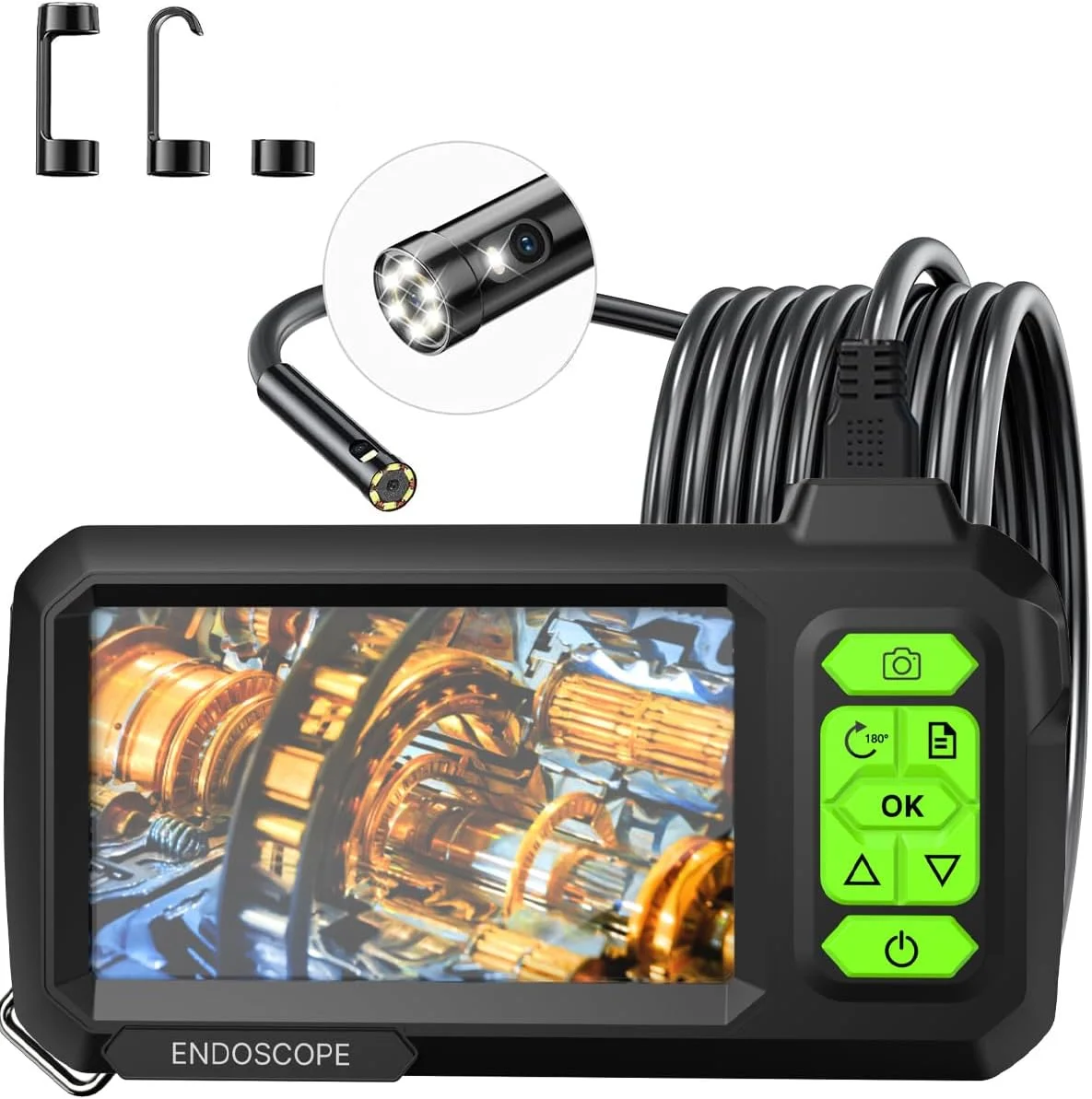 دوربین بازرسی آندوسکوپی دو لنز Pinci 4.3 اینچی با 8 چراغ LED، دوربین بوراسکوپ تخلیه HD 1080P، بوراسکوپ ضد آب IP67، دوربین های آندوسکوپی ماری 16.5FT، تبدیل لنز 180 درجه، ابزار برای مردان دوربین بازرسی آندوسکوپی دو لنز Pinci 4.3 اینچی با 8 چراغ LED، دوربین بوراسکوپ تخلیه HD 1080P، بوراسکوپ ضد آب IP67، دوربین های آندوسکوپی ماری 16.5FT، تبدیل لنز 180 درجه، ابزار برای مردان