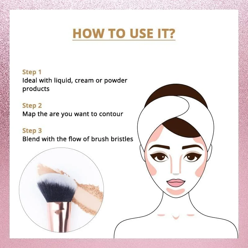 براش کانتور آرایشی BlendPro نیکاا با موهای نرم برای استفاده یکپارچه از تمام محصولات آرایشی، دسته راحت، بدون تست حیوانی و گیاهی. براش کانتور آرایشی BlendPro نیکاا با موهای نرم برای استفاده یکپارچه از تمام محصولات آرایشی، دسته راحت، بدون تست حیوانی و گیاهی.