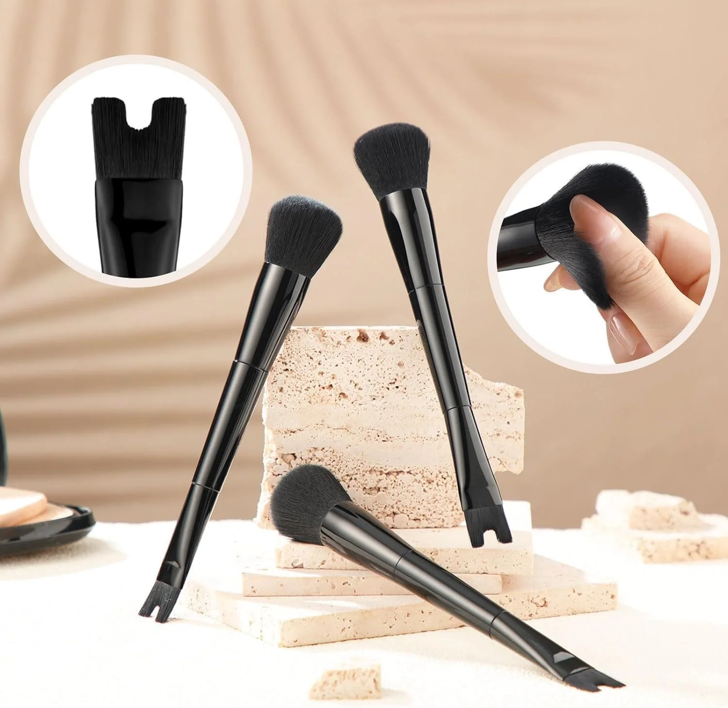 براش کانتور بینی U شکل - 2 در 1، دو سر، طراحی دقیق و فرم دهی، مناسب برای رژگونه، هایلایت، استخوان گونه و بینی، مناسب برای مبتدیان و حرفه ای ها براش کانتور بینی U شکل - 2 در 1، دو سر، طراحی دقیق و فرم دهی، مناسب برای رژگونه، هایلایت، استخوان گونه و بینی، مناسب برای مبتدیان و حرفه ای ها