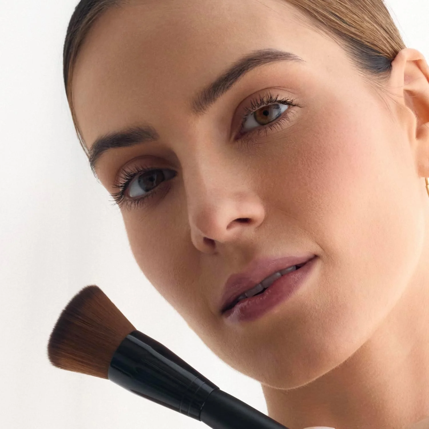 براش کابوکی تخت پالادیو - براش آرایشی حرفه ای برای کرم پودر، پودر، رژگونه، کرم، کانتور و هایلایت | موهای نرم و مصنوعی برای پوشش قابل تنظیم و پایانی طبیعی و یکدست