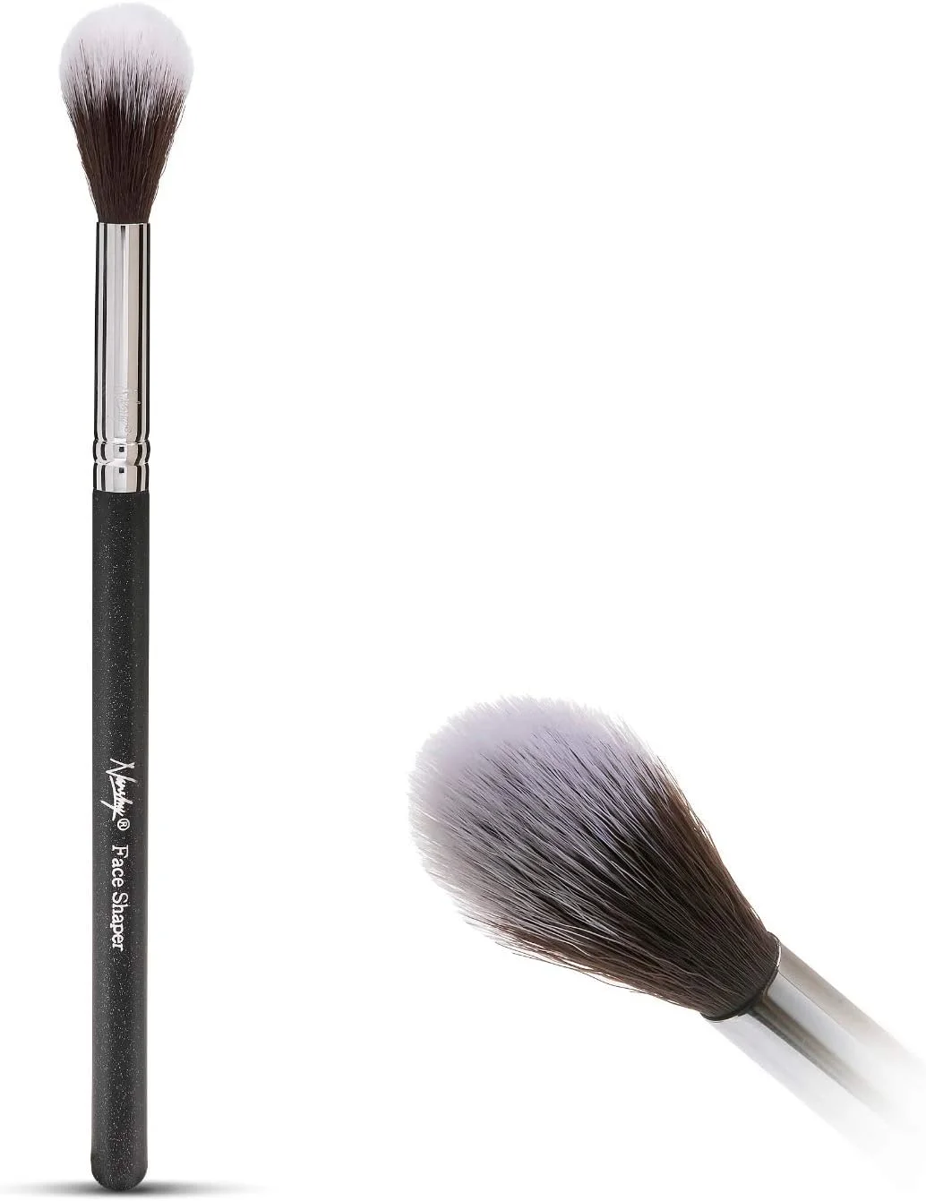 براش رژگونه حالت دهنده صورت Nanshy - براش برنزر و براش کانتور برای استفاده و ترکیب آرایش پودری و کرمی صورت - براش هایلایتر نرم - وگان و بدون تست حیوانی - مشکی براش رژگونه حالت دهنده صورت Nanshy - براش برنزر و براش کانتور برای استفاده و ترکیب آرایش پودری و کرمی صورت - براش هایلایتر نرم - وگان و بدون تست حیوانی - مشکی