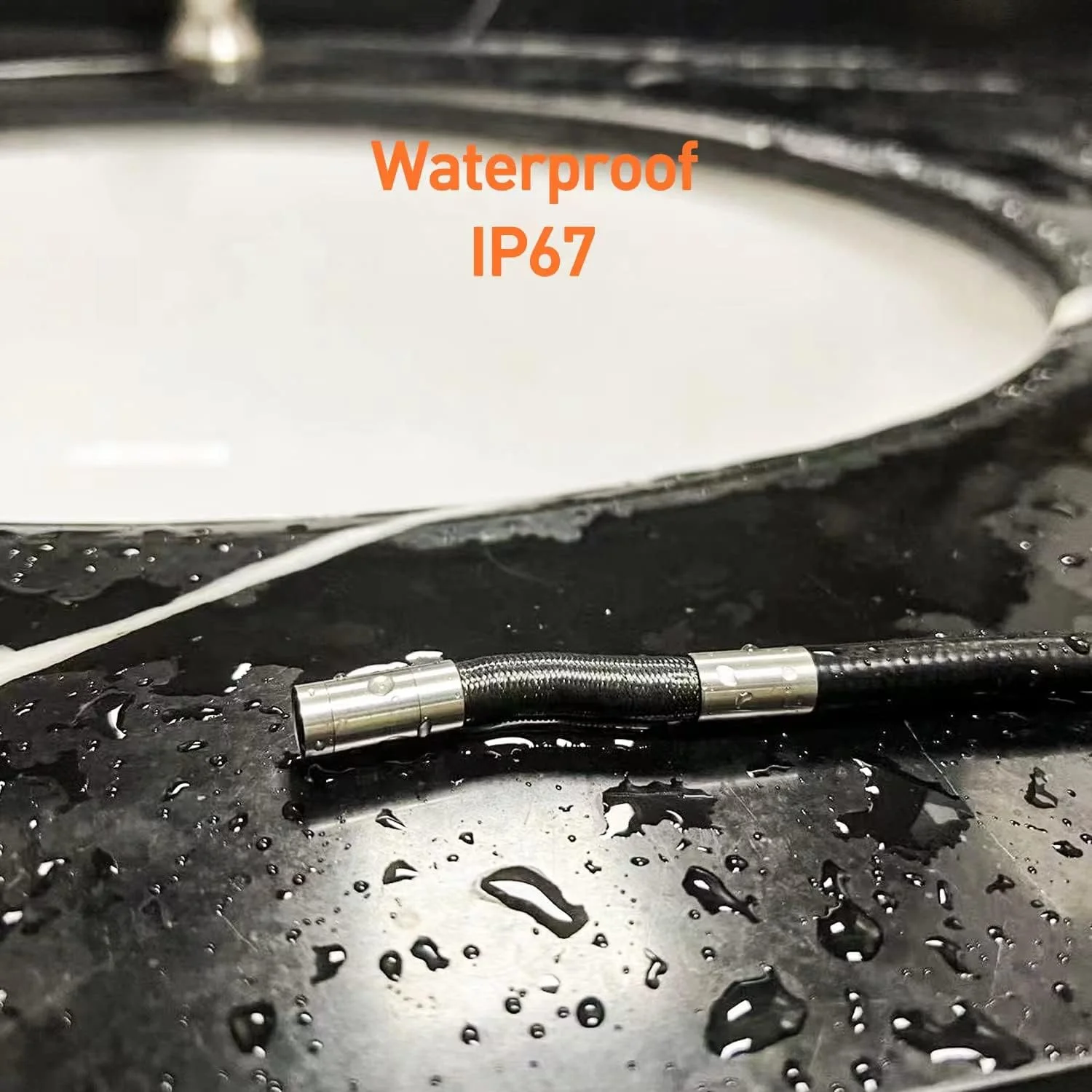 اندوسکوپ مفصلی 3 متری DXZtoz، دوربین بازرسی با دوربین مارپیچی فرمان دو طرفه 8.5 میلی‌متری، دوربین آندوسکوپی ضد آب 1080P با نور برای بازرسی لوله دیوار الکتریکی مکانیکی