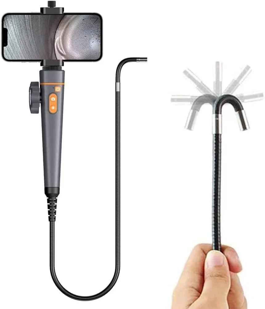 آندوسکوپ USB CAJOLI، دوربین بازرسی ضد آب HD، آندوسکوپ برای بازرسی خودرو/لوله/AC، 5 متر