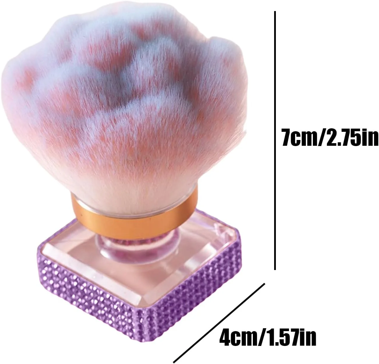 برس گردگیری ناخن، برس آرایشی برای پودر شل - ابزار چند منظوره آرایشی و مانیکور مناسب برای منزل، سالن و مسافرت