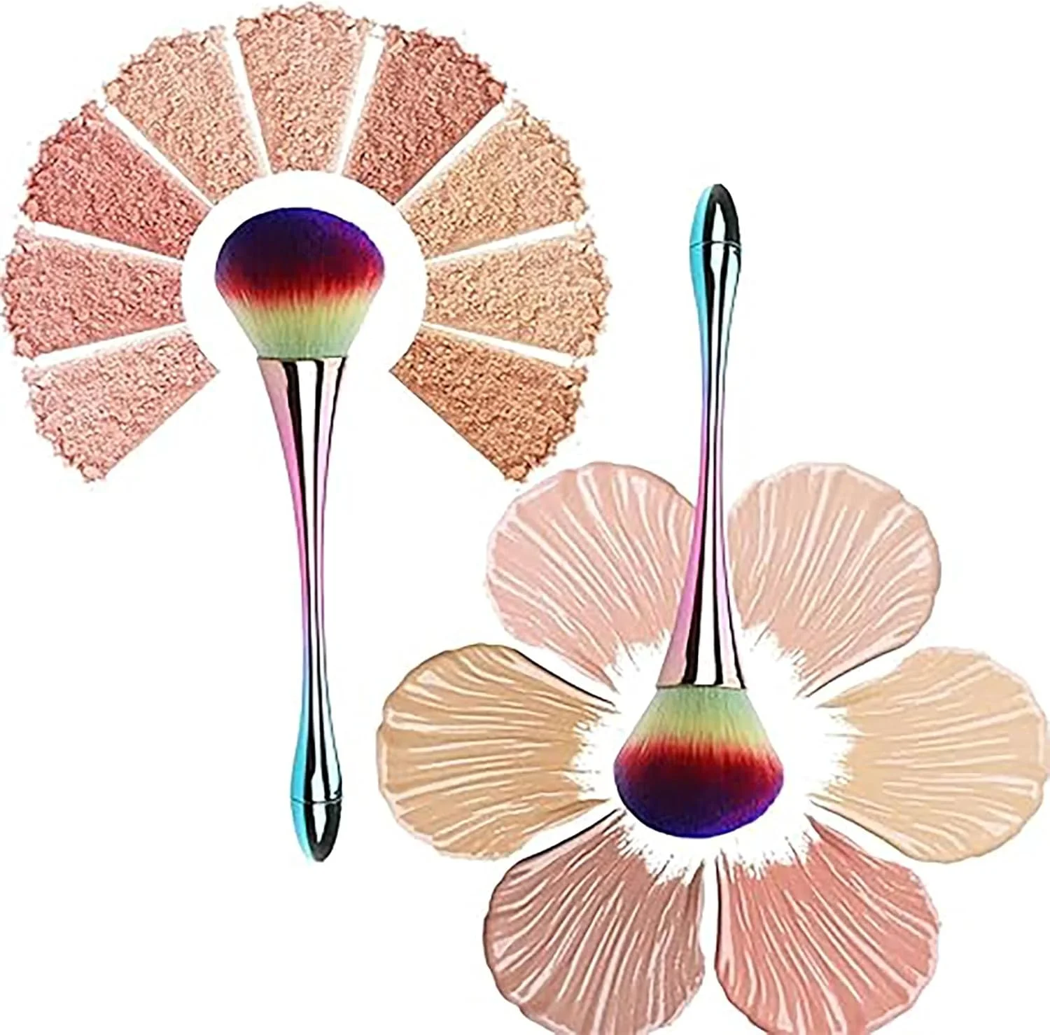 برس گردگیری ناخن، برس آرایشی برای صورت و مراقبت از ناخن - برس رژگونه با موهای نرم، برس آرایشی جمع و جور برای استفاده از پودر رژگونه (گرادیان) برس گردگیری ناخن، برس آرایشی برای صورت و مراقبت از ناخن - برس رژگونه با موهای نرم، برس آرایشی جمع و جور برای استفاده از پودر رژگونه (گرادیان)