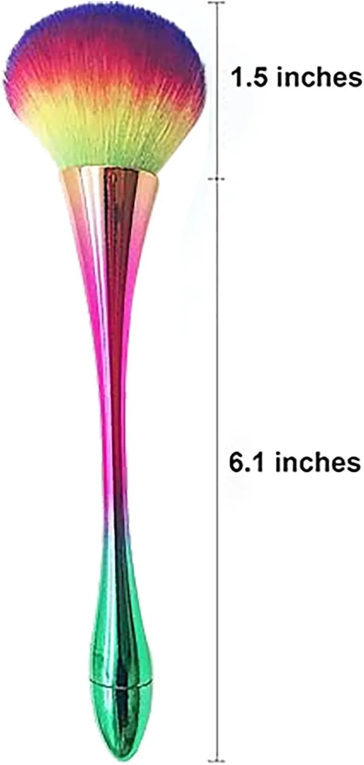 برس گردگیری ناخن، برس آرایشی برای صورت و مراقبت از ناخن - برس رژگونه با موهای نرم، برس آرایشی جمع و جور برای استفاده از پودر رژگونه (گرادیان) برس گردگیری ناخن، برس آرایشی برای صورت و مراقبت از ناخن - برس رژگونه با موهای نرم، برس آرایشی جمع و جور برای استفاده از پودر رژگونه (گرادیان)