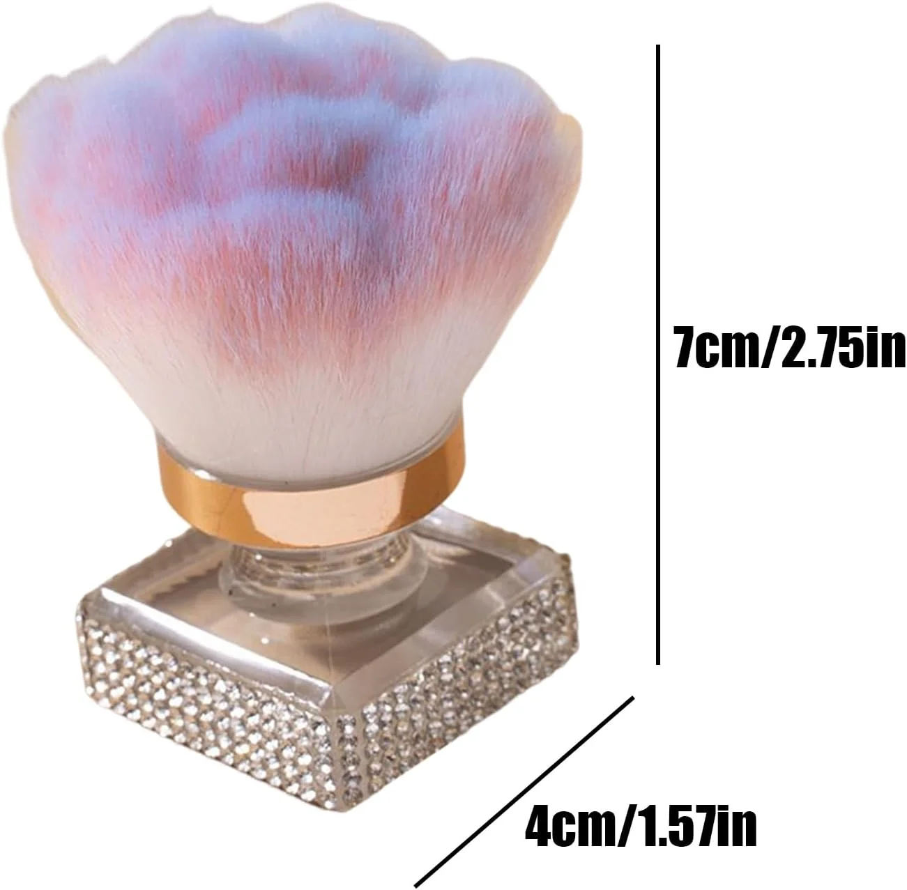 برس گردگیری ناخن | برس پودر صورت - ابزار آرایشی مسافرتی برای پدیکور مانیکور هایلایت و کانتورینگ برس گردگیری ناخن | برس پودر صورت - ابزار آرایشی مسافرتی برای پدیکور مانیکور هایلایت و کانتورینگ