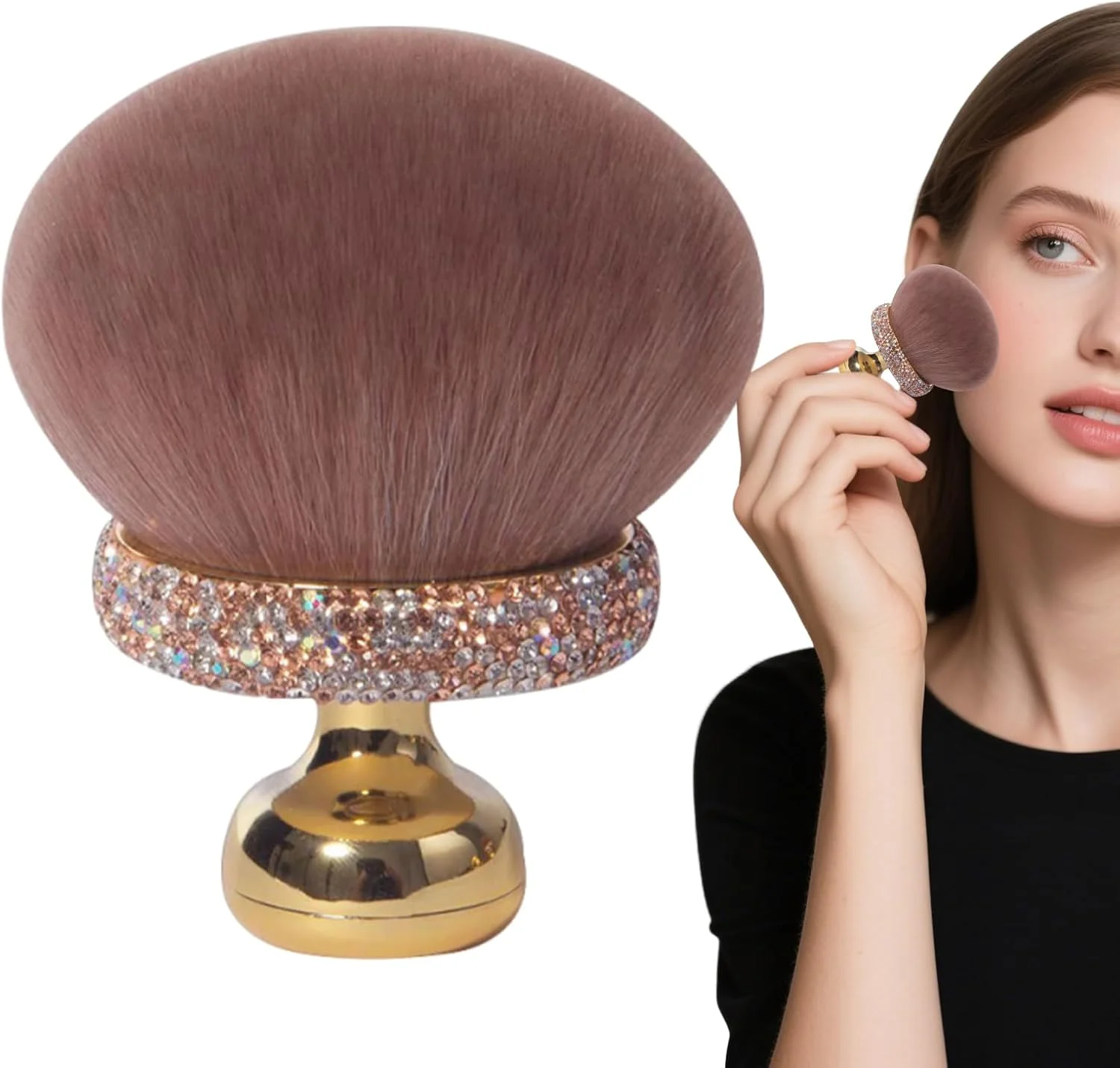 براش پودر قارچی | براش پودر ترکیب فونداسیون دخترانه - اپلیکاتور نرم کانسیلر آرایشی برای استفاده روزانه و مسافرت برای استفاده آسان براش پودر قارچی | براش پودر ترکیب فونداسیون دخترانه - اپلیکاتور نرم کانسیلر آرایشی برای استفاده روزانه و مسافرت برای استفاده آسان