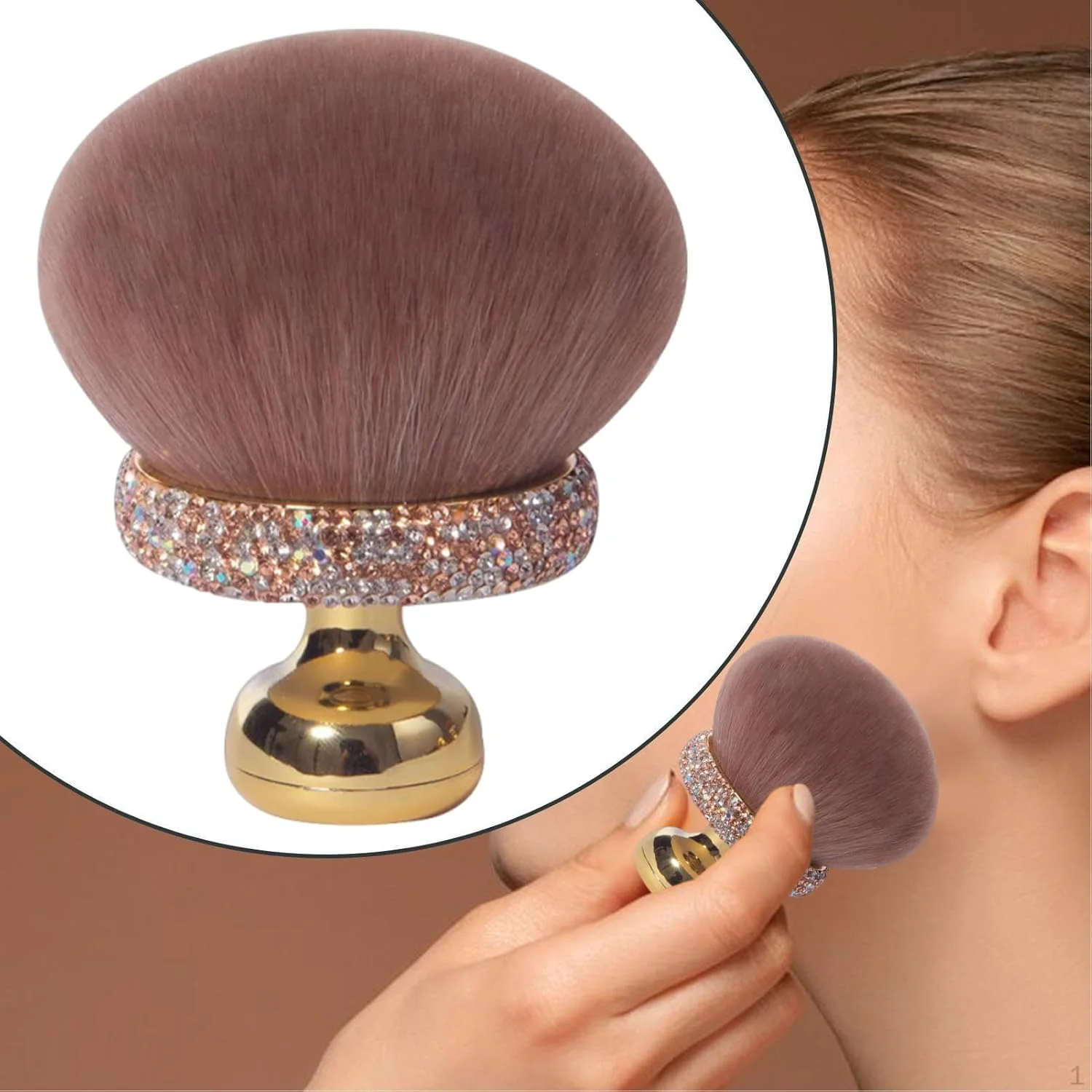 براش پودر قارچی | براش پودر ترکیب فونداسیون دخترانه - اپلیکاتور نرم کانسیلر آرایشی برای استفاده روزانه و مسافرت برای استفاده آسان براش پودر قارچی | براش پودر ترکیب فونداسیون دخترانه - اپلیکاتور نرم کانسیلر آرایشی برای استفاده روزانه و مسافرت برای استفاده آسان