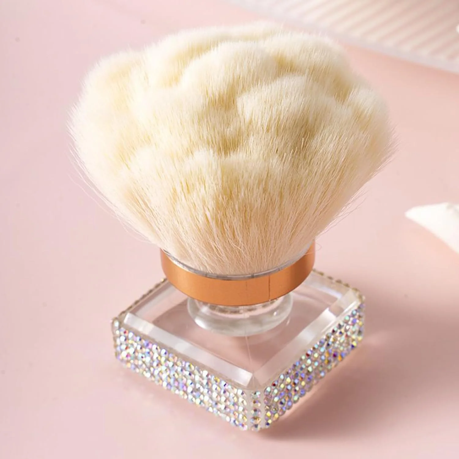 برس گردگیری ناخن، برس آرایشی رژگونه کانتور | ابزار چند منظوره آرایش و مانیکور برای تمیز کردن ناخن، کانتورینگ و هایلایت