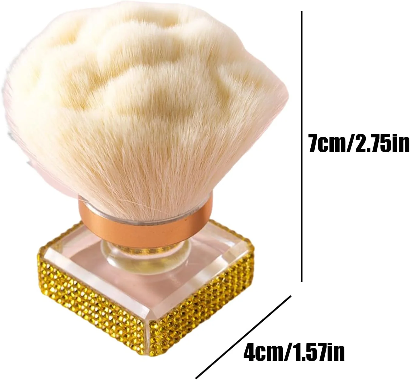 براش رژگونه برای گونه | براش پاک کننده گرد و غبار ناخن | ابزار چند منظوره آرایش و مانیکور برای تمیز کردن، کانتورینگ و هایلایت ناخن