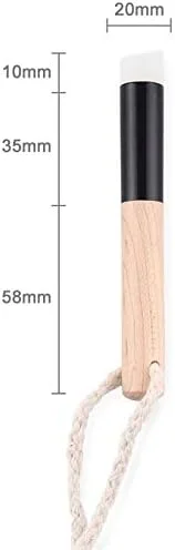 Mhnfgmkgfk 1 عدد برس بینی شیب دار شفاف کننده جهانی با دسته چوب زالزالک