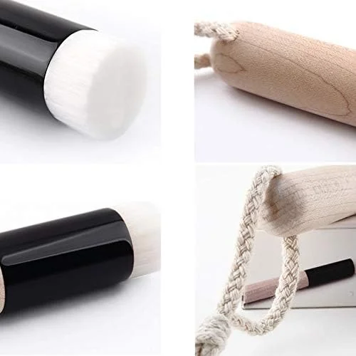 Mhnfgmkgfk 1 عدد برس بینی شیب دار شفاف کننده جهانی با دسته چوب زالزالک