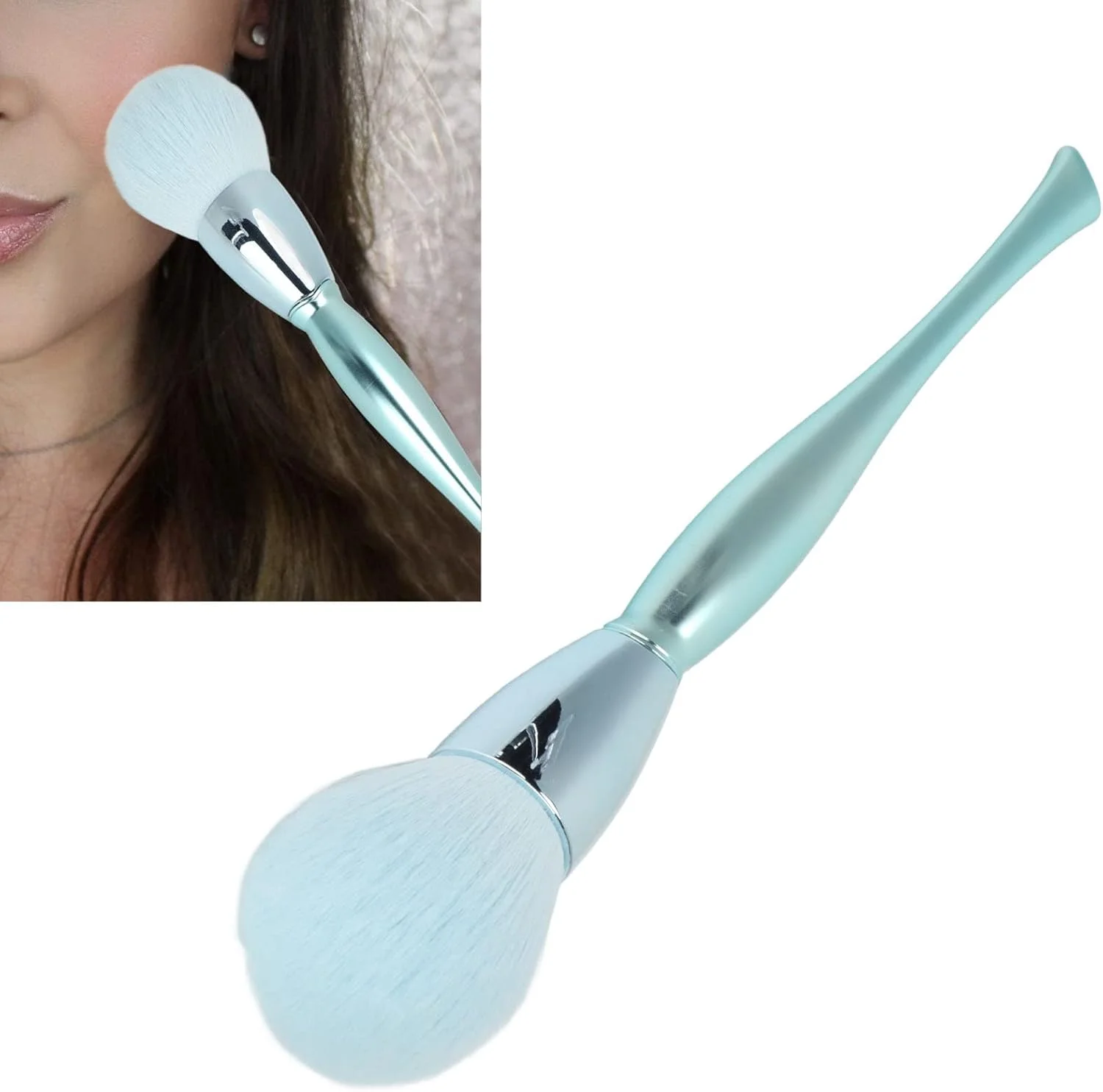 برس پاک کننده گرد و غبار مانیکور Meiyya، برس آرایشی متراکم تکی رنگ آمیزی یکنواخت نرم برای مسافرت برای زنان برس پاک کننده گرد و غبار مانیکور Meiyya، برس آرایشی متراکم تکی رنگ آمیزی یکنواخت نرم برای مسافرت برای زنان