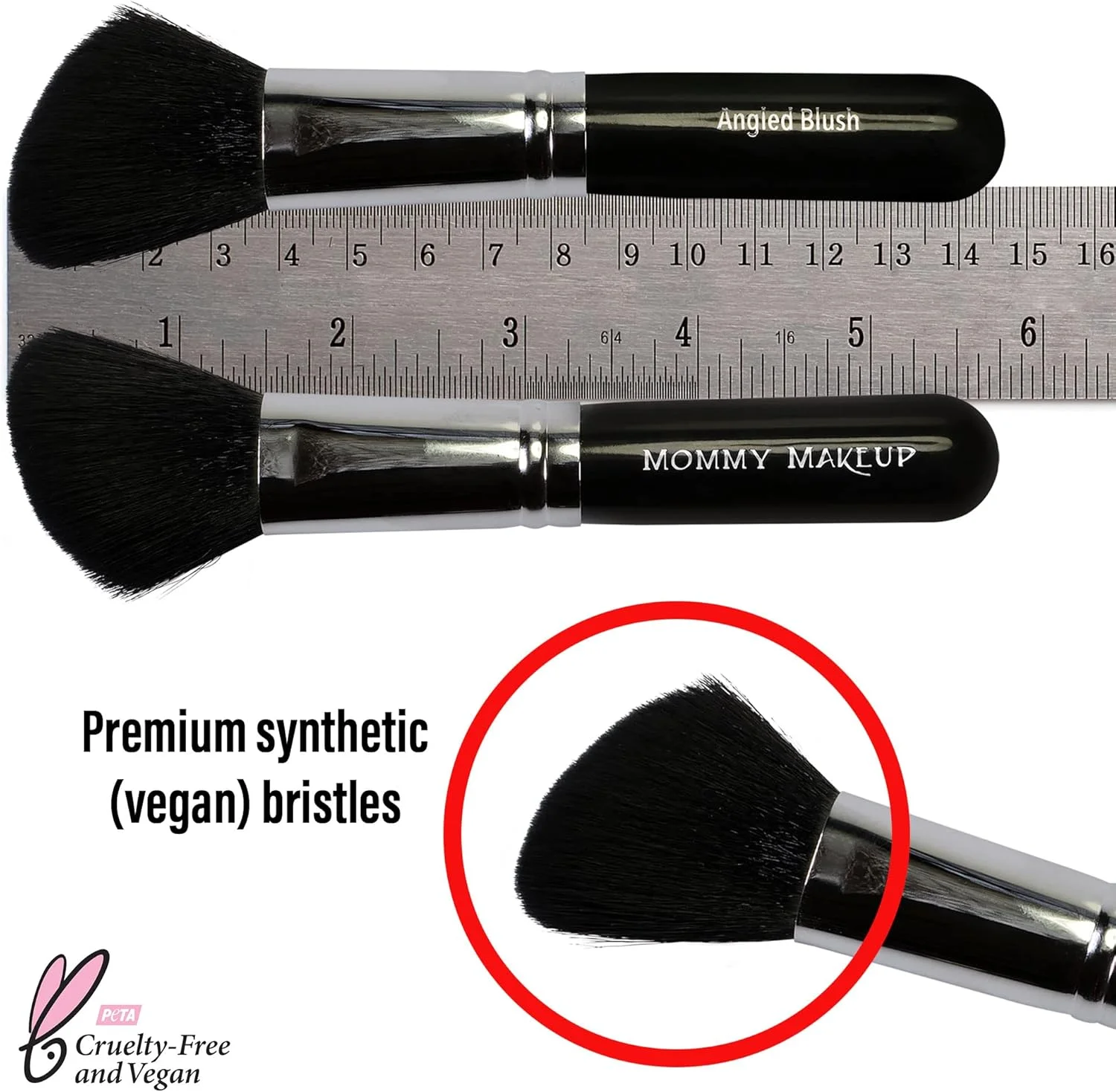 براش رژگونه زاویه دار Mommy Makeup - وگان، بدون تست حیوانی، اندازه مناسب مسافرت