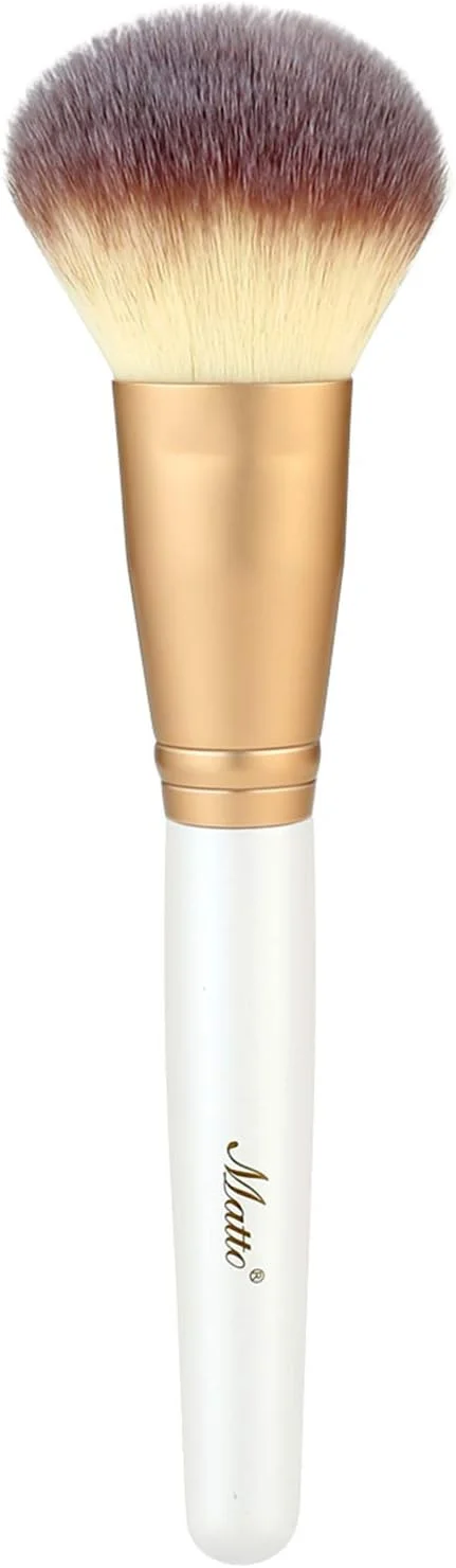 براش پودر آرایشی Matto برای فیکس کردن پودر فشرده و شل، رژگونه معدنی، براش بزرگ صورت براش پودر آرایشی Matto برای فیکس کردن پودر فشرده و شل، رژگونه معدنی، براش بزرگ صورت
