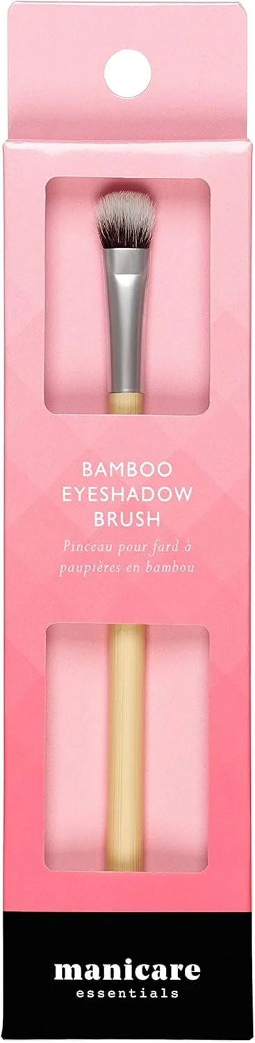 براش سایه چشم بامبو Manicare، براش آرایشی با دسته بامبو و موهای مصنوعی، استفاده حرفه ای از آرایش، ترکیب بی نقص، پخش کردن و سایه زدن رنگ چشم، نرم و لطیف براش سایه چشم بامبو Manicare، براش آرایشی با دسته بامبو و موهای مصنوعی، استفاده حرفه ای از آرایش، ترکیب بی نقص، پخش کردن و سایه زدن رنگ چشم، نرم و لطیف