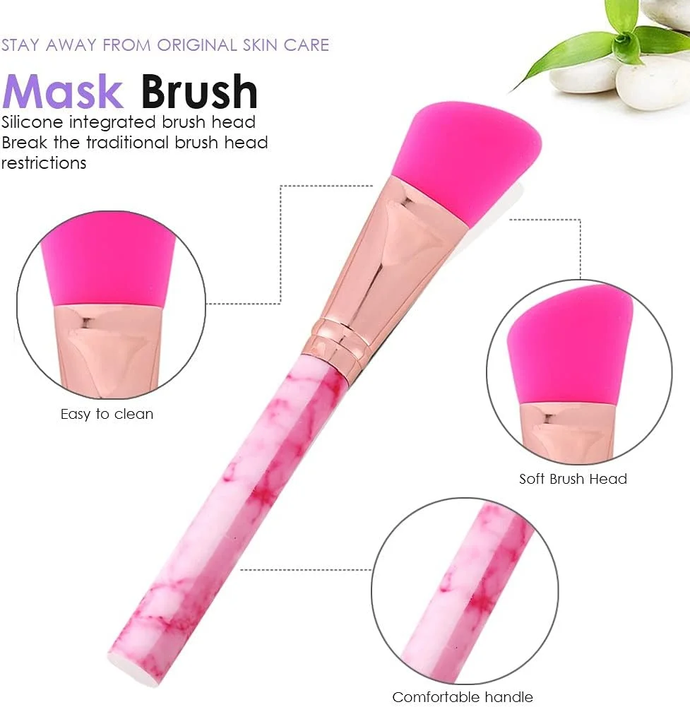براش آرایشی صورت NLLNT طرح سنگ مرمر، براش سیلیکونی اسکراب ماسک صورت، ابزار آرایشی و زیبایی براش آرایشی صورت NLLNT طرح سنگ مرمر، براش سیلیکونی اسکراب ماسک صورت، ابزار آرایشی و زیبایی