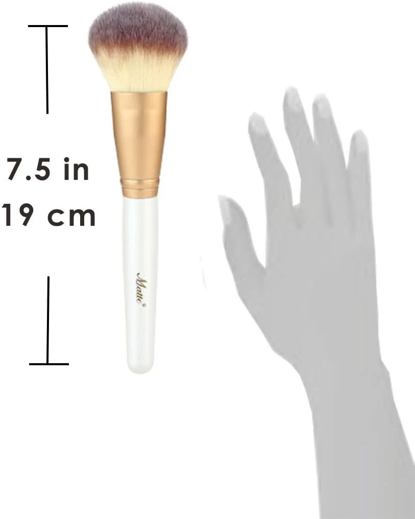 براش پودر آرایشی Matto برای فیکس کردن پودر فشرده و شل، رژگونه معدنی، براش بزرگ صورت براش پودر آرایشی Matto برای فیکس کردن پودر فشرده و شل، رژگونه معدنی، براش بزرگ صورت