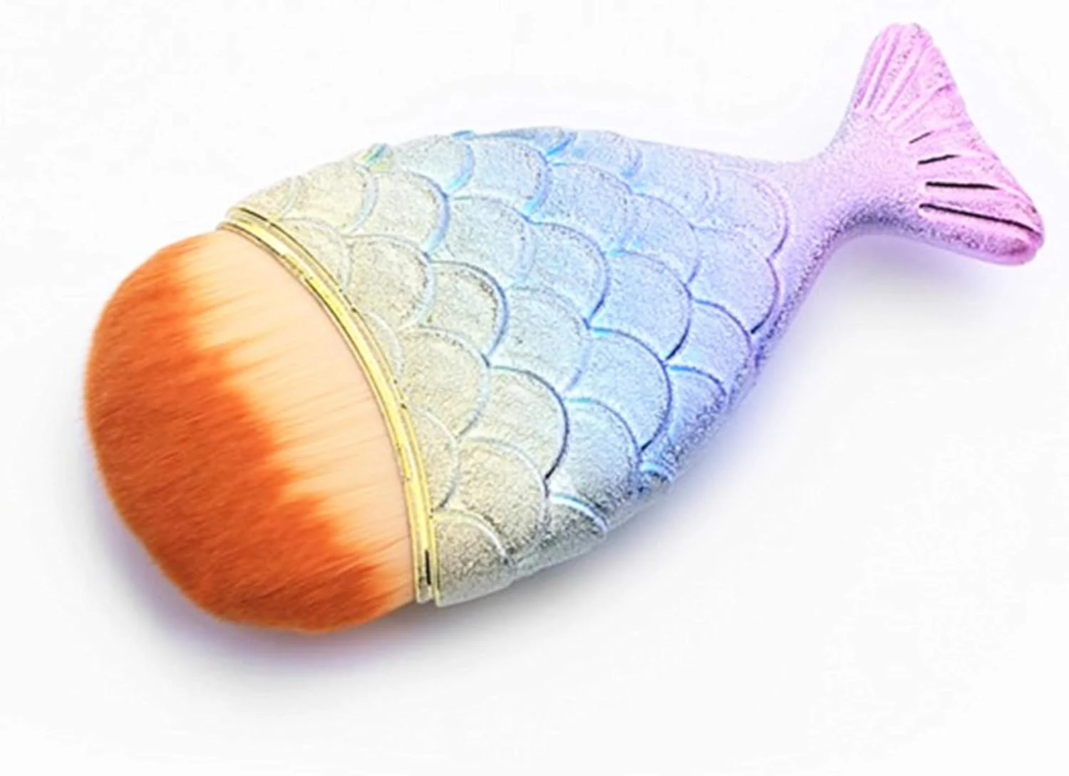 1 عدد براش آرایشی پودر رژگونه مدل دم ماهی، ابزار آرایشی برای ابرو، خط چشم و صورت (نارنجی) 1 عدد براش آرایشی پودر رژگونه مدل دم ماهی، ابزار آرایشی برای ابرو، خط چشم و صورت (نارنجی)