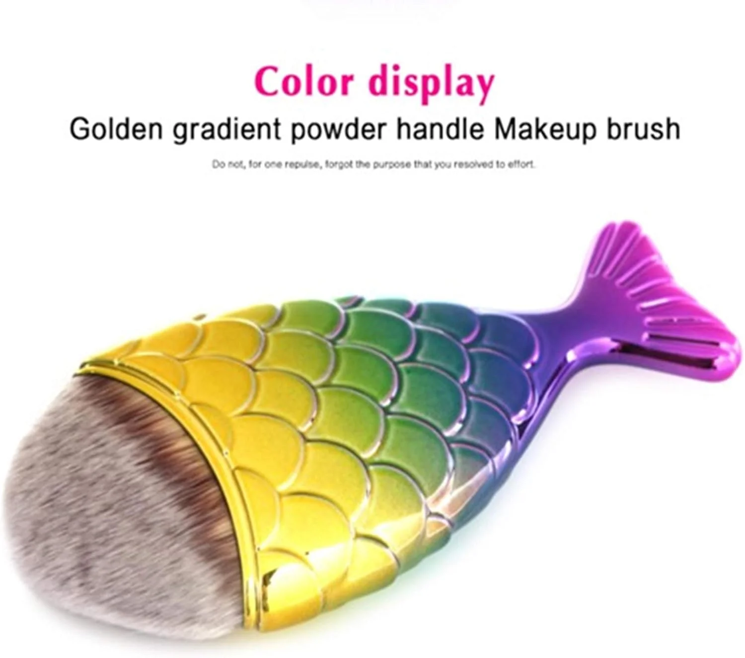 براش آرایشی طرح پولک ماهی مدل دم ماهی مناسب پودر رژگونه و ابزار آرایشی براش آرایشی طرح پولک ماهی مدل دم ماهی مناسب پودر رژگونه و ابزار آرایشی