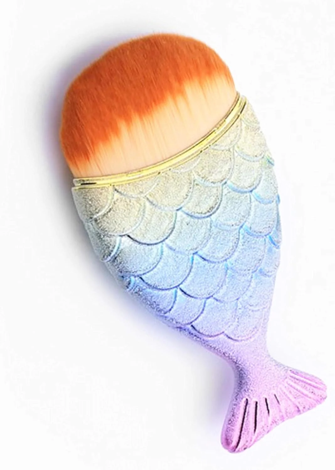 1 عدد براش آرایشی پودر رژگونه مدل دم ماهی، ابزار آرایشی برای ابرو، خط چشم و صورت (نارنجی) 1 عدد براش آرایشی پودر رژگونه مدل دم ماهی، ابزار آرایشی برای ابرو، خط چشم و صورت (نارنجی)