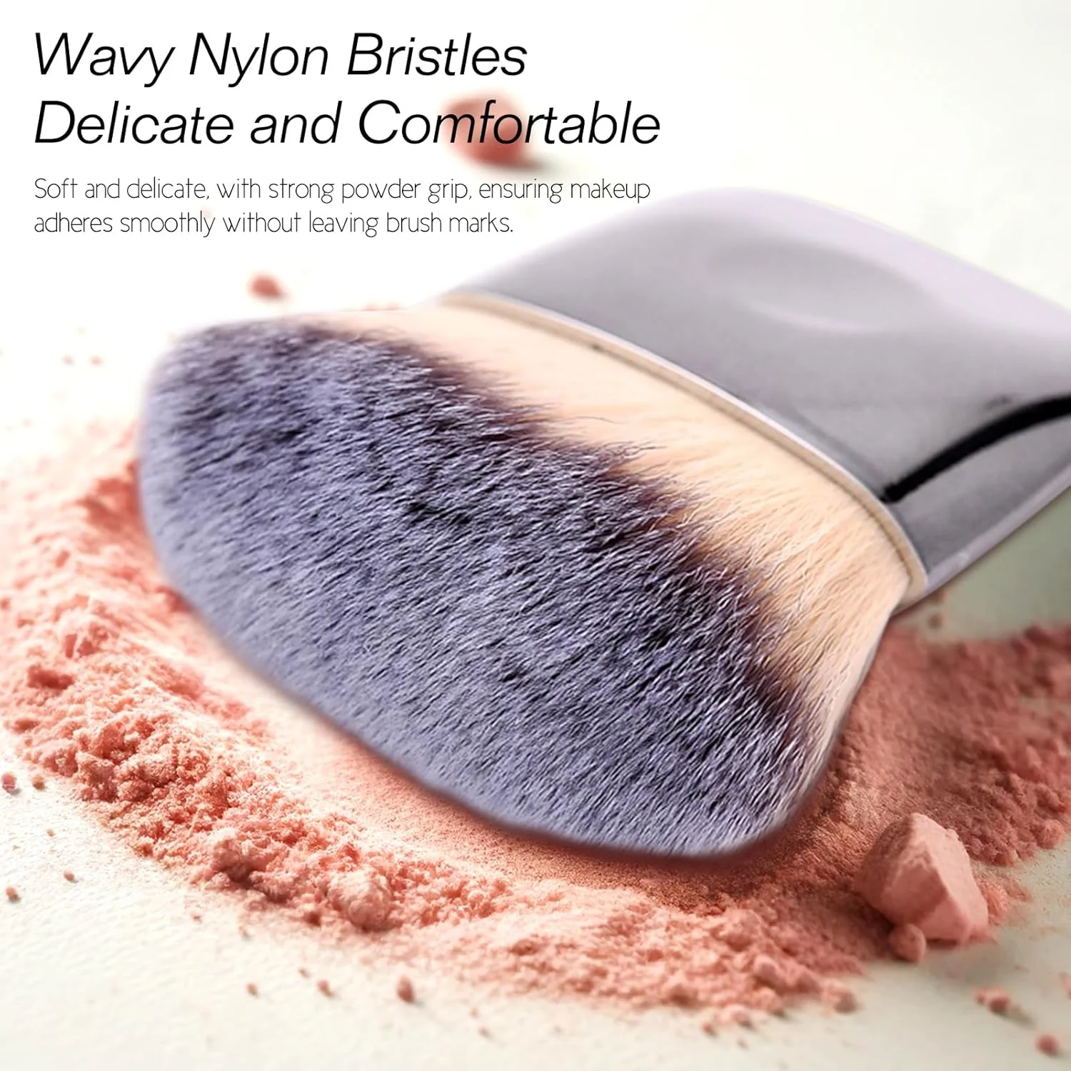 ست برس آرایشی، برس پودر شل چند منظوره مینی، ابزار آرایشی قابل حمل با موهای نرم (نقره ای) ست برس آرایشی، برس پودر شل چند منظوره مینی، ابزار آرایشی قابل حمل با موهای نرم (نقره ای)