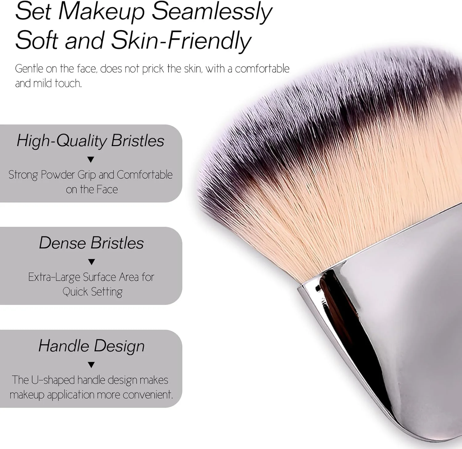 ست برس آرایشی، برس پودر شل چند منظوره مینی، ابزار آرایشی قابل حمل با موهای نرم (نقره ای) ست برس آرایشی، برس پودر شل چند منظوره مینی، ابزار آرایشی قابل حمل با موهای نرم (نقره ای)