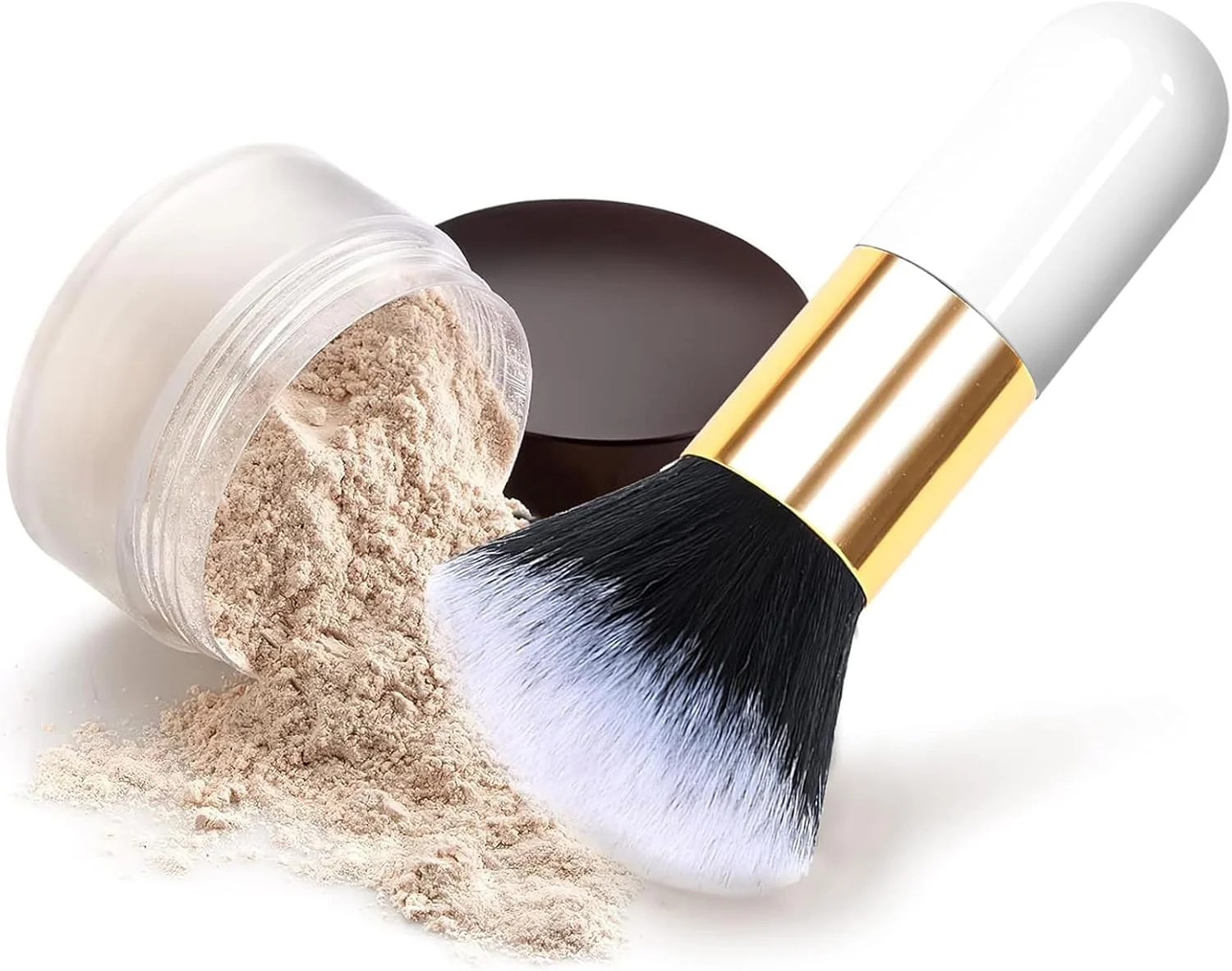 براش آرایشی، براش آرایش پودر فونداسیون (سفید) براش آرایشی، براش آرایش پودر فونداسیون (سفید)