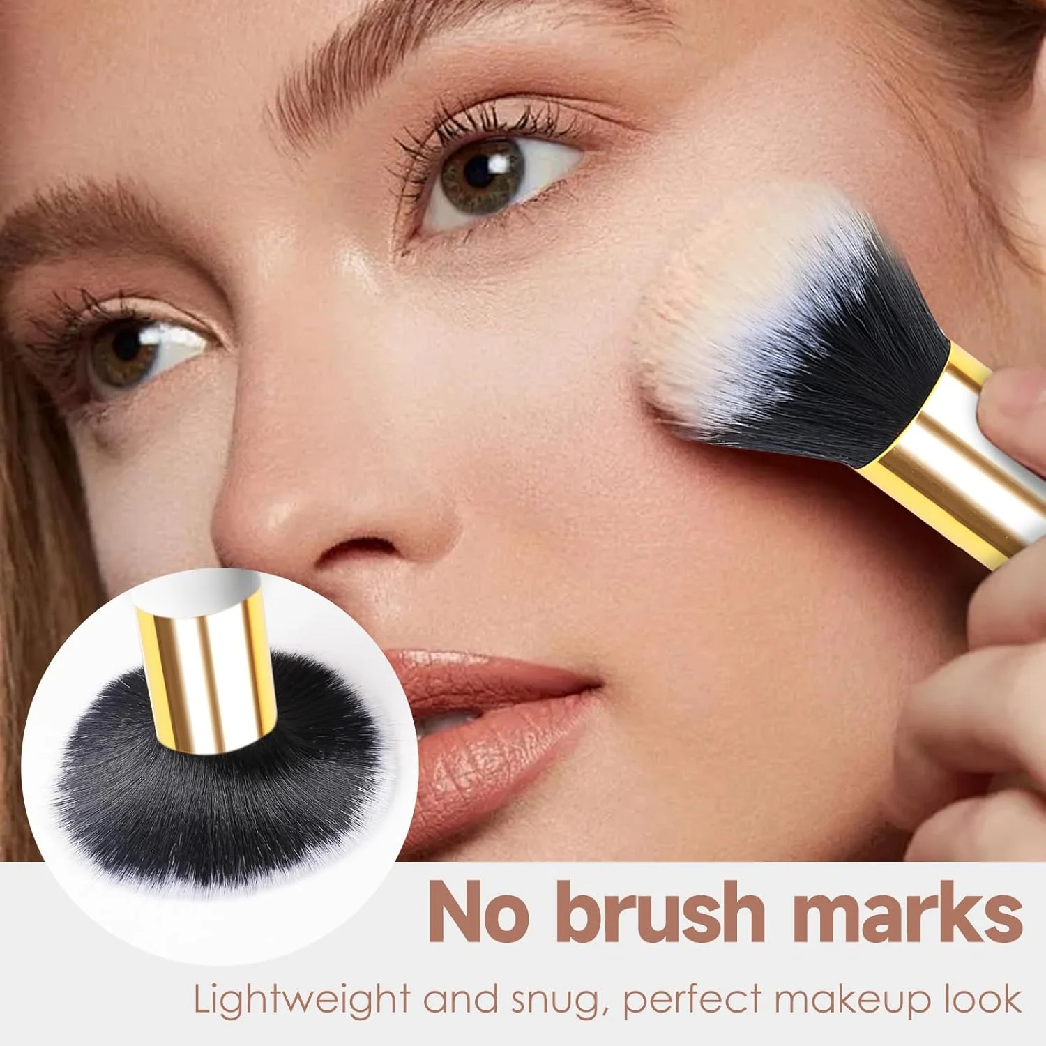 براش آرایشی، براش آرایش پودر فونداسیون (سفید)